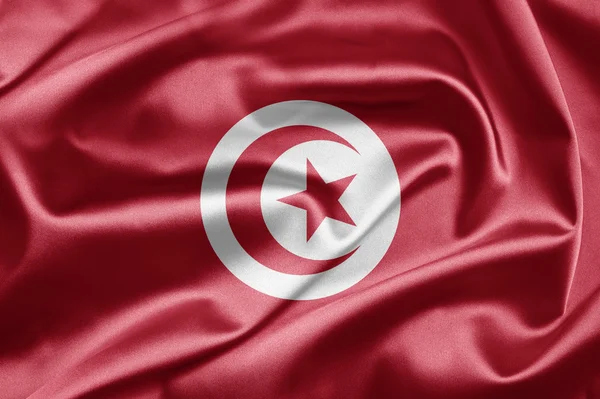 突尼斯的旗子 — 图库照片