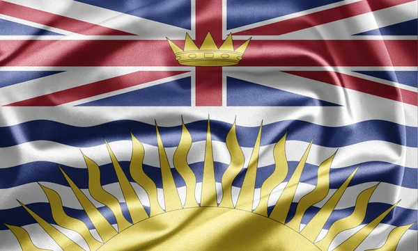 Флаг Британской Колумбия — стоковое фото