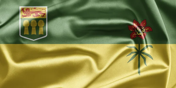 Flaga prowincji saskatchewan — Zdjęcie stockowe