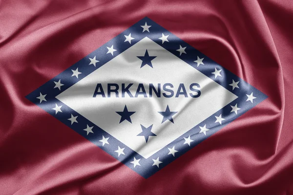 Bandeira do estado do Arkansas — Fotografia de Stock