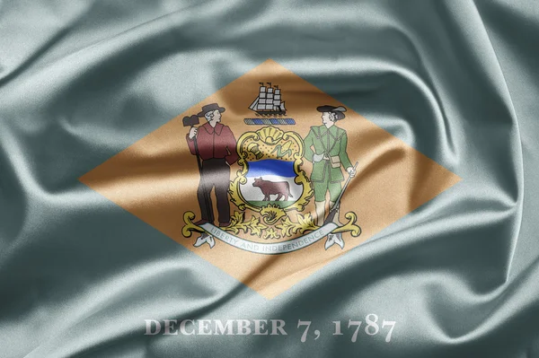 Bandera de Delaware —  Fotos de Stock