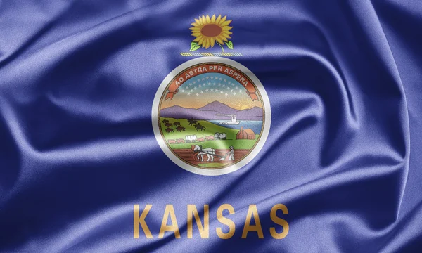 Flag of Kansas — Stock Photo, Image