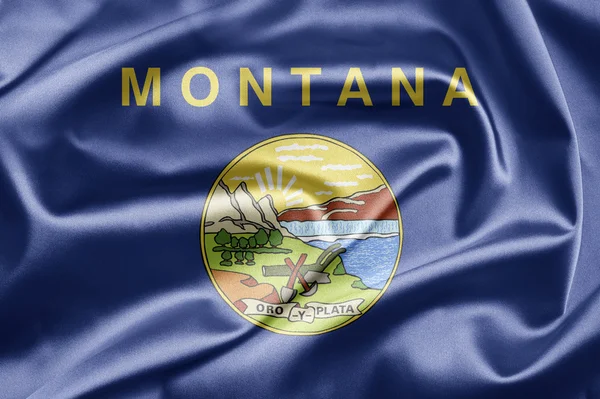 Flaga stanowa Montany — Zdjęcie stockowe