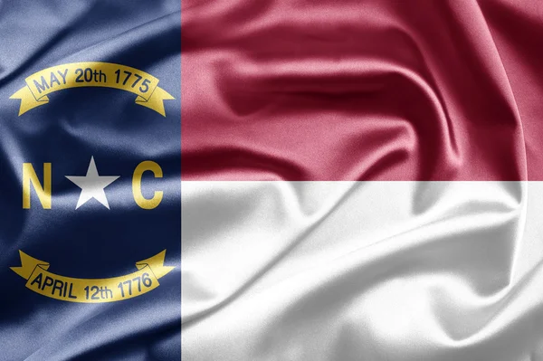 North Carolinas flagga — Stockfoto