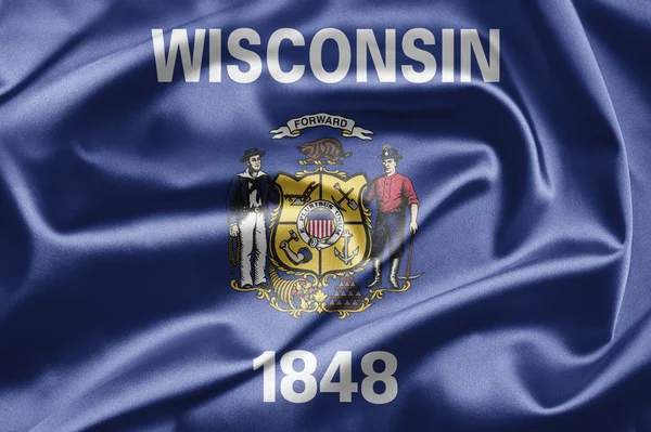 Wisconsin bayrağı — Stok fotoğraf