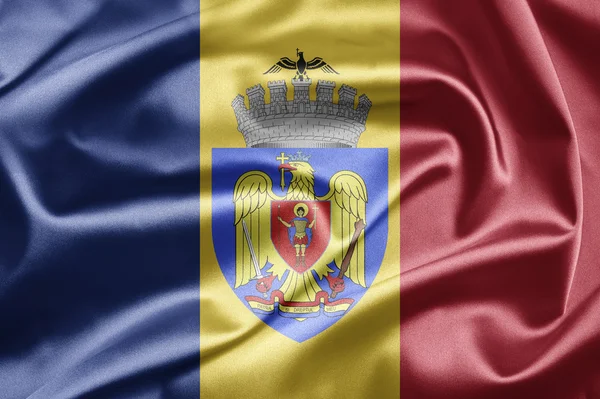 Flaga Bukareszt — Zdjęcie stockowe