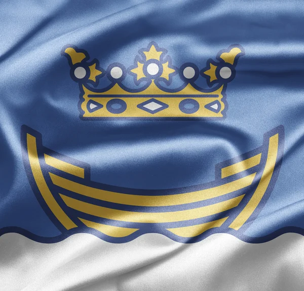 Helsinki bayrağı — Stok fotoğraf