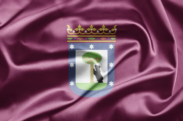 Flagge Madrids — Stockfoto