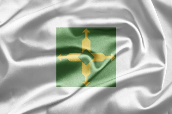 Brasilia flagga — Stockfoto