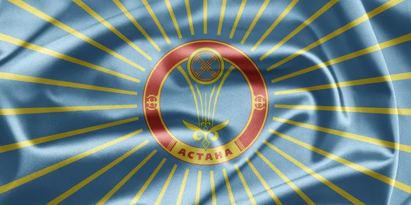 Flag of Astana, Kazakhstan — Stock Photo, Image