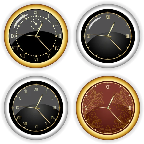 Ensemble d'horloge — Image vectorielle