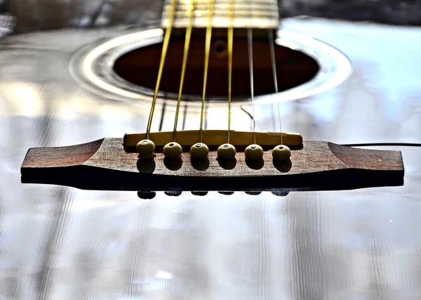 stock image Strings of guitar