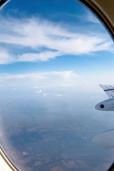 Repülőgép ablaka — Stock Fotó