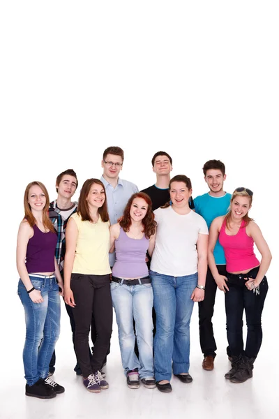 Group of casual happy friends — Stock Photo, Image