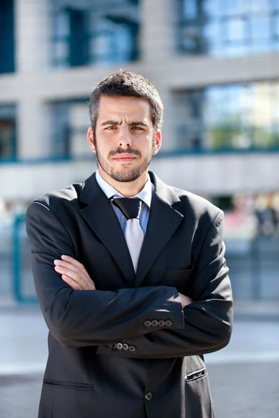 Portrait of a young adult business man — Stock Photo, Image