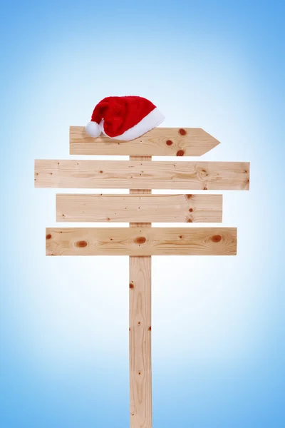 Christmas wooden board — Stock Photo, Image