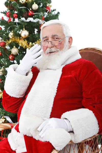 Santa gäspningar — Stockfoto