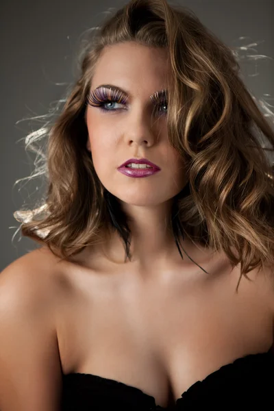Make-up Smyslná žena — Stock fotografie
