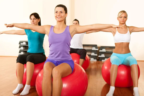 Group of gym in a pilates class — Stock Photo, Image