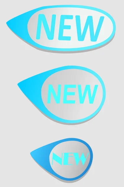 Stikers couleur, Isolé sur fond, Illustration vectorielle — Image vectorielle