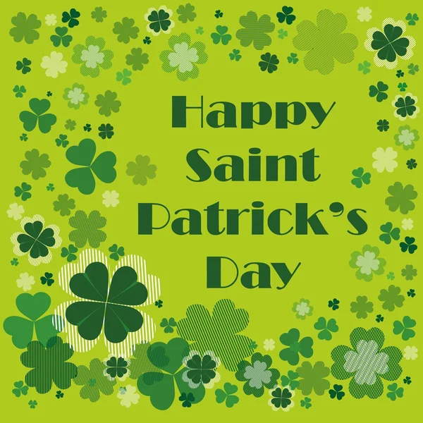 Happy Saint Patrick 's Day background — стоковый вектор