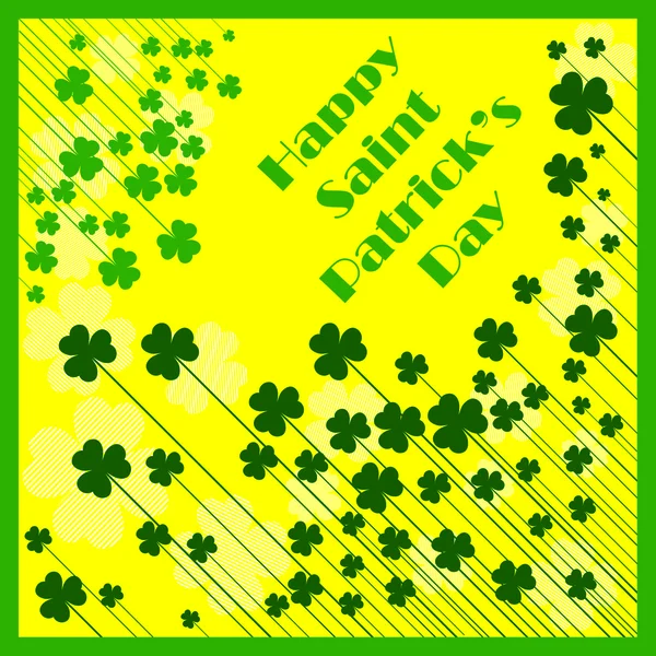 Happy Saint Patrick 's Day background — стоковый вектор