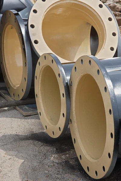 Flanged pipe — Stock Photo, Image