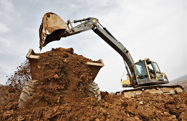 Tracked excavator — Stock Photo, Image