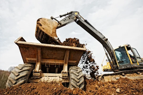 Tracked excavator — Stock Photo, Image
