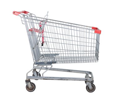 Used shopping trolley clipart