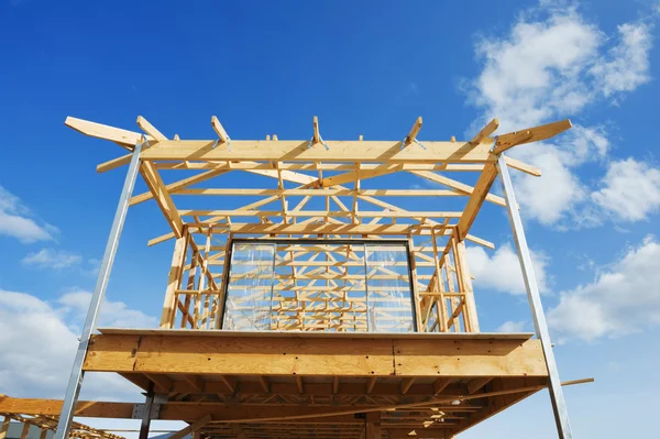 New home construction framing. — Stock Photo, Image