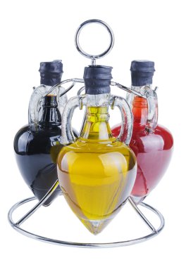 Olive oil and vinegar clipart