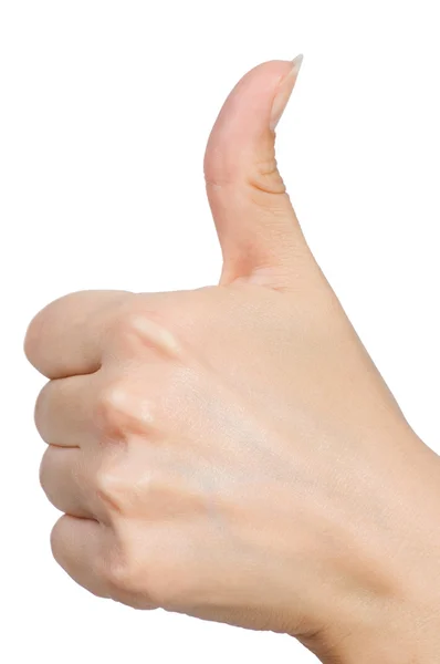 Hand thumb up — Stock Photo, Image