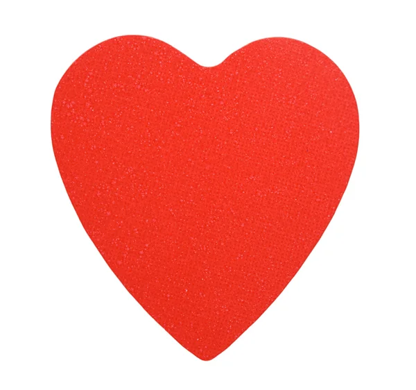 Kağıt kırmızı kalp — Stok fotoğraf