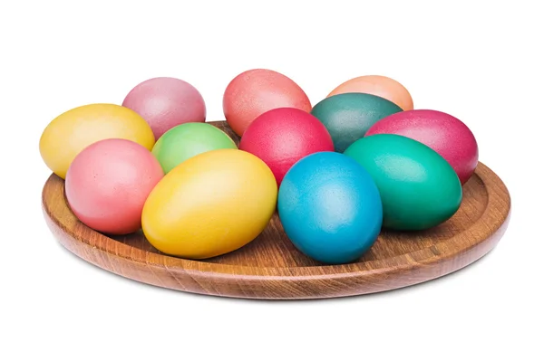 Vícebarevné velikonoční vajíčka — Stock fotografie