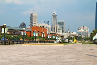 View of downtown Indianapolis, Indiana clipart