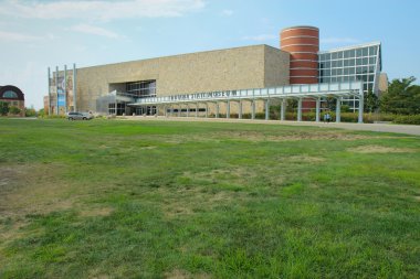 Exterior view of the Indiana State Museum in Indianapolis, India clipart