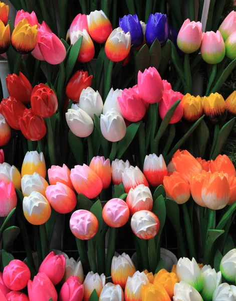 Tulipani di legno — Foto Stock