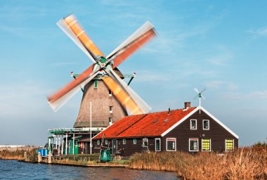 Dutch windmill clipart