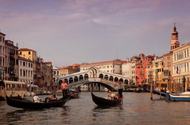 Grand canal in Venice clipart