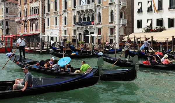 Engarrafamento em Veneza — Fotografia de Stock