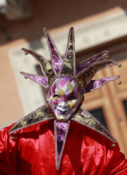"Joker "Máscara veneciana — Foto de Stock