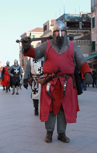 Středověký bojovník — Stock fotografie