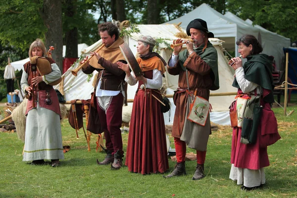Banda medieval — Fotografia de Stock