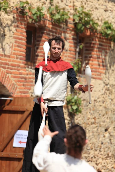 Middeleeuwse jongleurs — Stockfoto