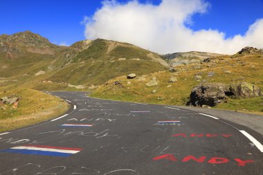 Road to Col du Tourmalet clipart
