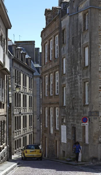 Rue de la Fosse in Saint Malo — Stock Photo, Image