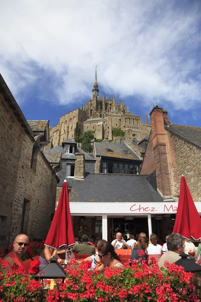 Terrace at Mont Saint Michel — Stock Photo, Image