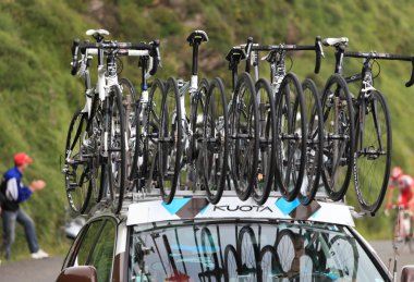 Kuota bikes of AG2R La Mondiale team clipart