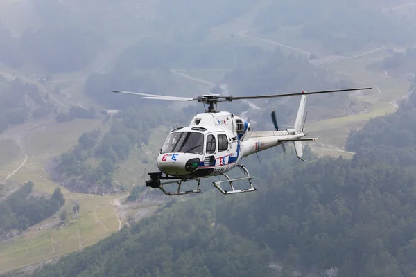 Helicóptero de France Television — Foto de Stock